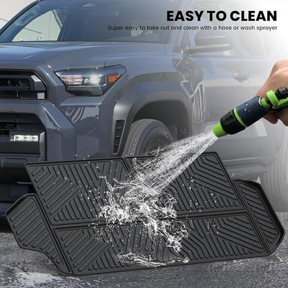 LASFIT Cargo Mat for Toyota 4Runner 2025-2026 (Only Fit 7-Seats) | All Weather Custom Fit Anti-Slip Pet Friendly Easy Clean TPE Trunk & Backrest Mats for 6th Gen 4Runner, Black - Image 8