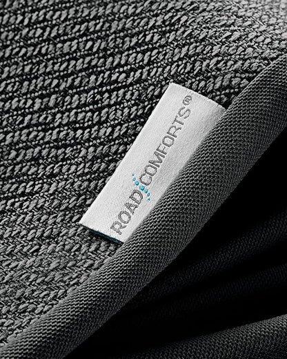 Road Comforts Car Seat Covers for Front Seat, Low Back Heavy Duty Breathable Flax Seat Protector, Airbag, Not Seat Belt Compatible, Washable Seat Cover Fits for Most Cars, Trucks, SUVs, Vans Black - Image 5