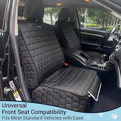 Meginc 2-Pack Front Seat Covers for Dogs, Waterproof Car Seat Protectors | 600D Oxford dog car seat covers with side flaps; non-slip, scratch-resistant captain chair covers for cars, SUVs and trucks - Image 2