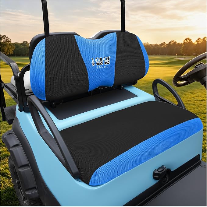 10L0L Golf Cart Seat Covers for Yamaha EZGO Club Car Seat Towel Cushion | Breathable Mesh All-Season Front/Rear Seat Blanket, UV Resistant, Cool Comfort, Machine Washable, Easy On, Great Golf Gift by 10L0L