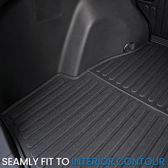 Cargo Mat for Toyota RAV4 2019-2025 Hybrid & Gas Accessories | One-Piece Cargo Liner & Rear Seat Back Protector, All Weather TPE, Non Slip & Odorless & Scratch Proof, Quick Clean - Image 8