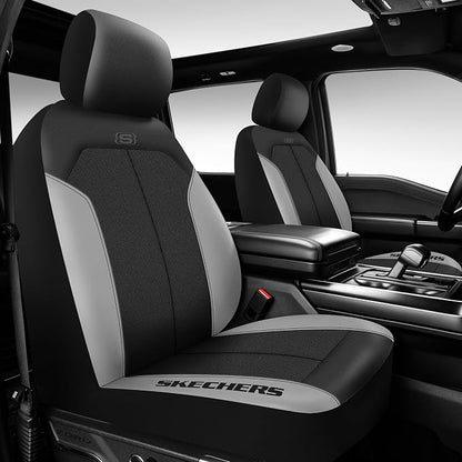 Skechers Car Seat Covers,GOGA Mat Oxford Cloth Seat Covers,Waterproof Car Seat Covers Front Seats,Automotive Universal Fit Seat Cover for Most Cars, Suvs, Trucks,Grey by Unknown