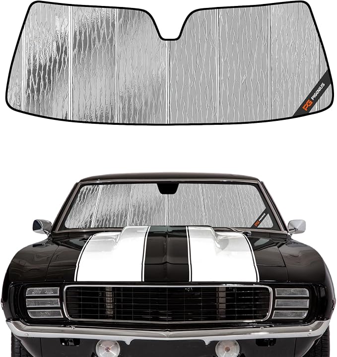 Pigenius Windshield Sun Shade for Chevrolet Camaro 1967-1969, 2-Door Hardtop, Custom Front Window Sunshade - AstraGuard by Pigenius