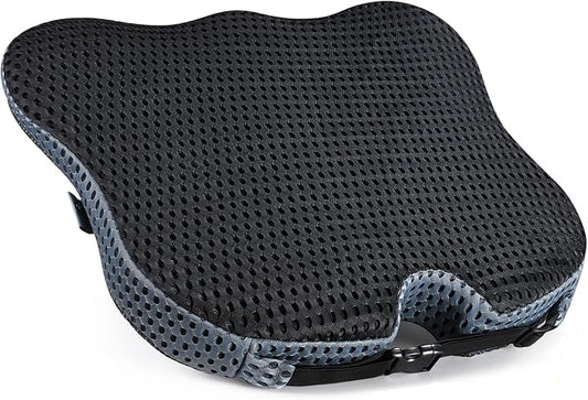 Wedge Car Seat Cushion for Better Visibility & Sciatica Pain Relief | High Density Memory Foam, Non-Slip Ergonomic Car Seat Cushion for Driving, Universal Fit for Car, SUV,Truck & Tractor by DreamerCar