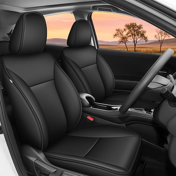 TTX LIGHTING Custom Fit for Honda HR-V Seat Covers 2016-2021 5-Seats | Original Seat Pattern | Full Coverage | Easy Install | Waterproof | Faux Leather | Shield Your Car Seats | All Season by TTXLIGHTING%C2%AE