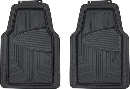 Amazon Basics 4-Piece Premium All-Season Anti-Slip Rubber Floor Mats, All Weather Protection for Cars, SUVs and Trucks, Universal Trim to Fit, Black - Image 5