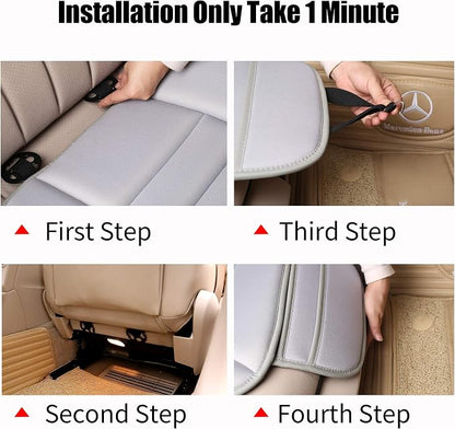 Lofty Aim Car Seat Cushion for Driving, Memory Foam Driver Seat Cushion | Car Seat Cushion for Long Driving, Automotive Seat Cushion for Pain Relief, Car Seat Pillow Fits Most Vehicles, Office, Gray - Image 6