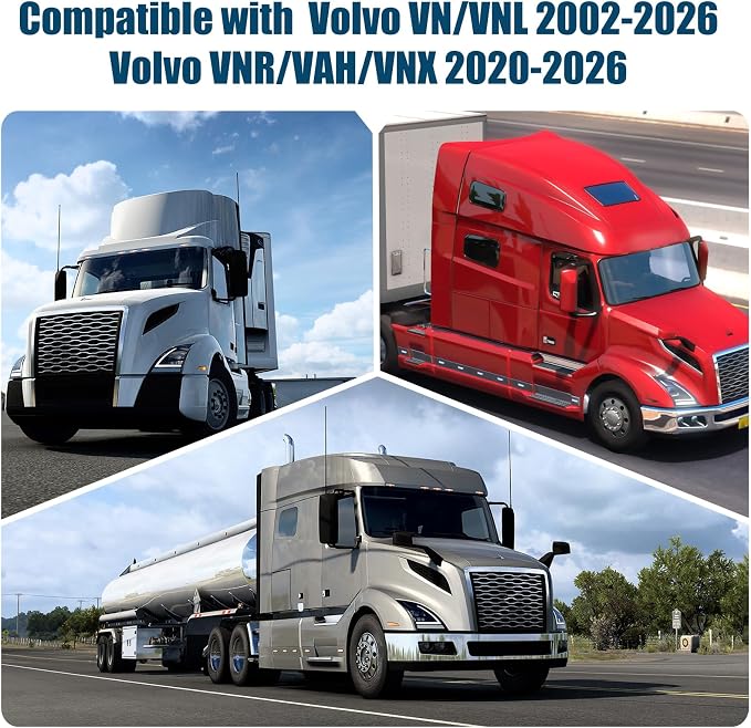 2 Pcs Side Window Sun Shade for Volvo VNL VN 2002-2026 | Fits VNR VAH VNX Semi Truck Day Cab & Sleeper, 6-Layer 210T Reflective Heat Blocker, Blackout Privacy Cover, Foldable - Image 2