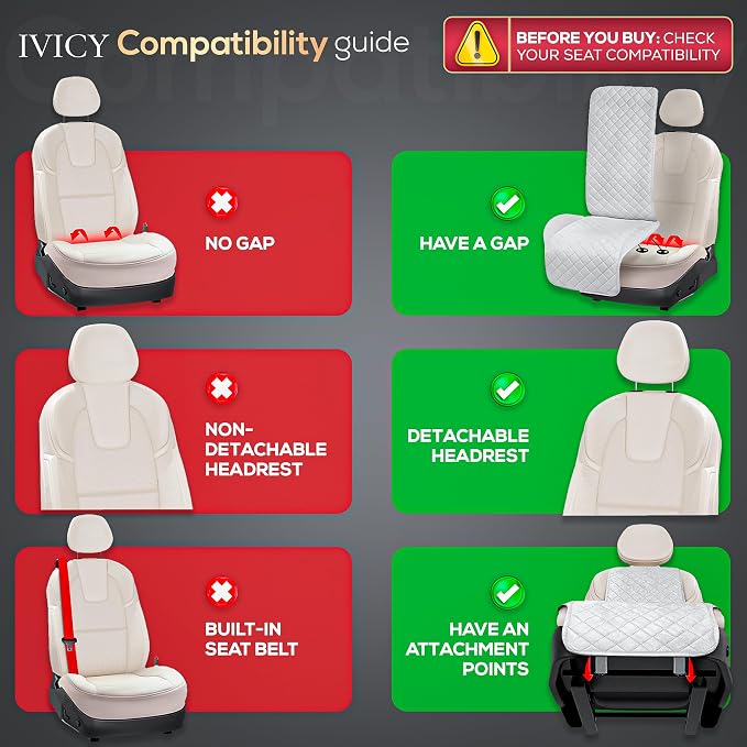 Faux Linen Front Car Seat Cover, Seat Protector, 1 Unit, Light Brown | Non-Slip Bucket Sear Cover for Most Cars, SUVs, Vans & Trucks – Machine Washable, Side-Airbag Friendly - Image 4