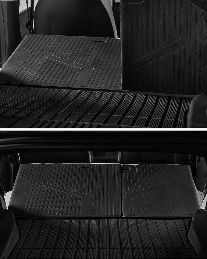 3W Floor Mats with Metal Pedal for Tesla Model 3 Highland 2024-2026 | Full Set with Seatback Protector, TPE All Weather Custom Fit Rear Trunk Mat,Cargo Liner Model 3 Accessories, Black - Image 9