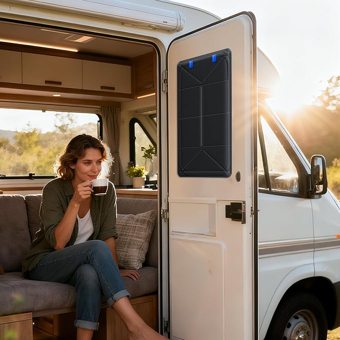 TICARVE RV Shades for Window 16"*25" Magnetic Foldable Blackout Cover | RV Door Window/Skylight DIY Blocked Area Sunshade for Camper Privacy/Anti-Uv/Insulation with Magnetic Easy Installation - Image 2