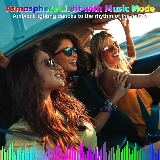 Interior Car LED Strip Lights for Tesla Model 3 Y 2021-2023, 16 Million Colors Ambient Lighting Kit with APP Control, Music Sync Color Change Neon Lights for Dashboard & Center Console - Image 6