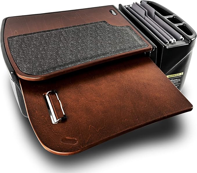 AutoExec AE-GMCD-21M GripMaster Car Desk for Your Vehicle Workstation and Mobile Office, Mahogany - Image 4