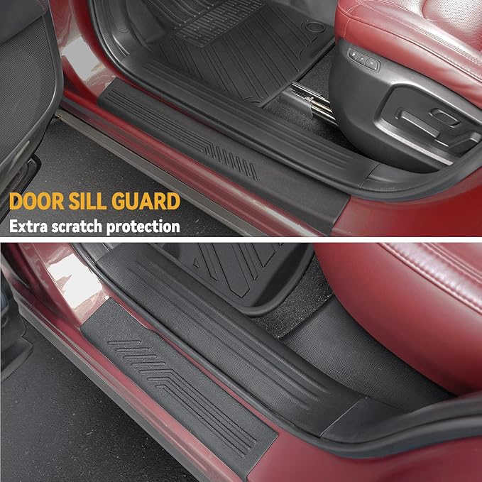 Floor Mats for 2017-2025 Mazda CX-5 Accessories | Full-Coverage Set with Cargo Liner & Backrest Protector, Odorless & Durable, All-Weather Protection, 3D Laser Fit - Image 4