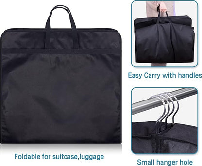 KIMBORA 60" Dress Garment Bags for Hanging Clothes Travel, Gusseted Garment Bags for Closet Storage with Handles for Long Gowns, Coats（3 Packs） - Image 6