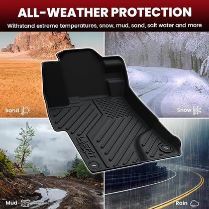 LASFIT All Weather Floor Mats for Honda Civic 2012-2015【Sedan & Si】 | Full Surround TPE Mats, Tall Walls, 3D Custom Fit, Non-Slip, Easy Clean, Tool-Free Install, Vehicle-Specific Accessories - Image 8