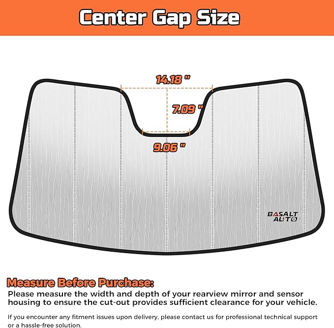 2023-2026 CR-V Windshield Sun Shade Compatible for 2023-2026 Honda CR-V Silver Reflective Foldable Front Sun Visor Sunshade Protector with Storage Bag Keep Interior Cool - Image 3