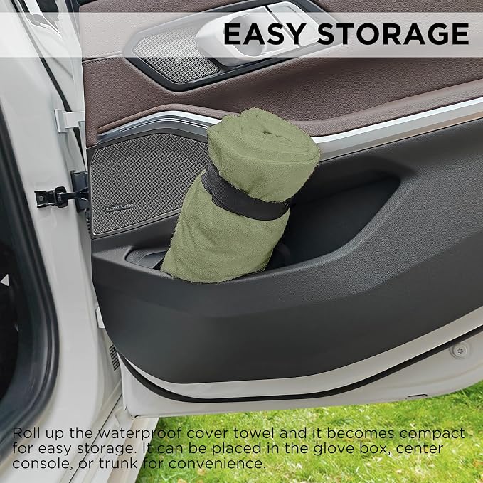 Waterproof Car Seat Cover Towel | Sweat-proof, Universal Fit for SUV & Truck, For Gym, Yoga, Pets, Workout, Beach, Microfiber Fabric, Machine Washable - Image 8