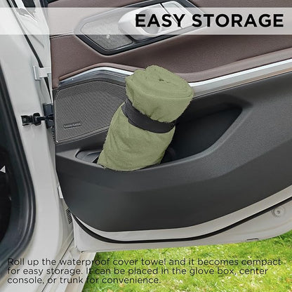 Waterproof Car Seat Cover Towel | Sweat-proof, Universal Fit for SUV & Truck, For Gym, Yoga, Pets, Workout, Beach, Microfiber Fabric, Machine Washable - Image 8