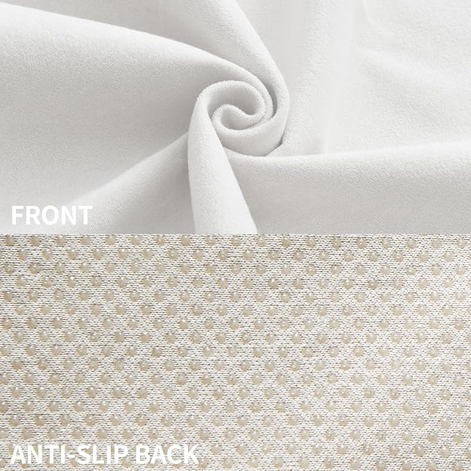Waterproof Car Seat Cover Universal Fits Car Sweat Towel for Trucks SUV Van White Car Seat Protector Sweat Proof Protector Cloth Seats Pack of 1 - Image 4