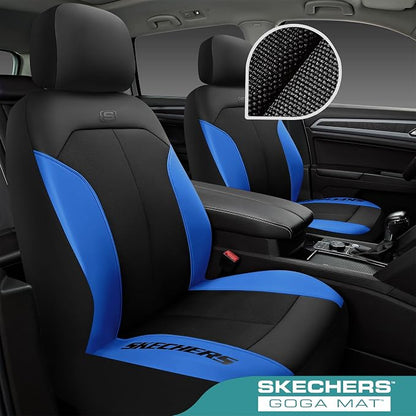 Skechers Car Seat Covers,GOGA Mat Oxford Cloth Seat Covers,Waterproof Car Seat Covers Full Sets,Automotive Universal Fit Seat Cover for Most Cars, Suvs, Trucks,Blue - Image 2