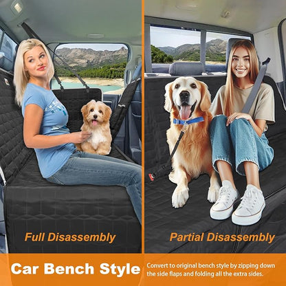 Reliadura Dog Hammock for Truck,Dog Car Seat Cover for Back Seat, Waterproof Seat Cover for Trucks with Mesh Window,Backseat Cover for Dogs in Car for F150/RAM1500/Sierra/Silverado - Image 2