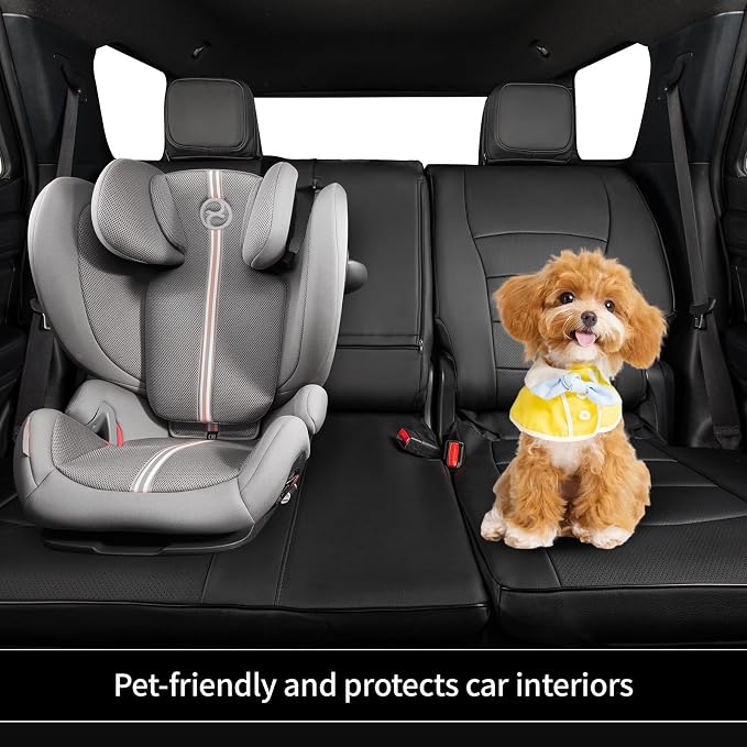 EKR Car Seat Covers Custom Fit for Toyota 4Runner(7 Seats) Full Set | for Toyota 4 Runner 2025-2026 Seat Covers for SUV,Full Wrap,Airbag Compatible,Waterproof Pet-resistant,Faux Leather(Black) - Image 6