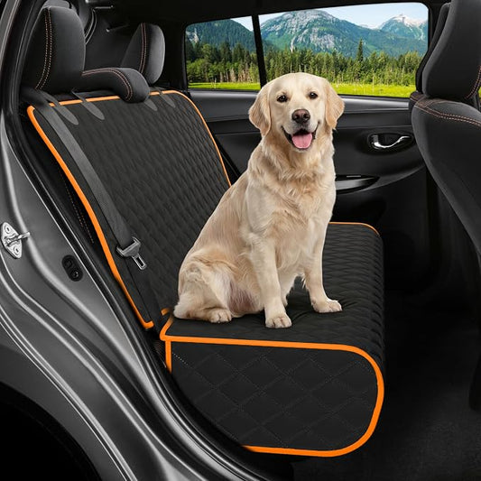 Bench Back Seat Cover for Dogs, Rear Dog Car Seat Covers for SUV & Truck | 100% Waterproof, Easy Install & Clean, Secure Non-Slip Fit, Scratch Protection, Universal Fit, Heavy-Duty Materials by Petloox