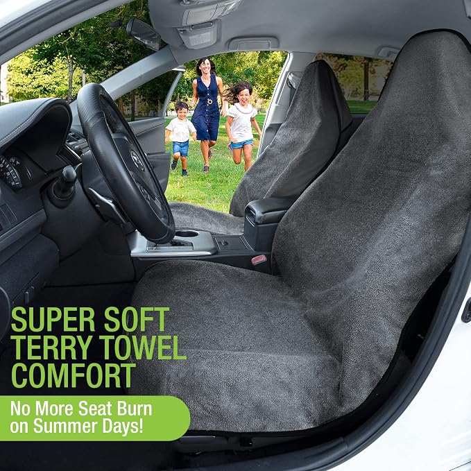 Season Guard Waterproof Towel Seat Cover, Universal Fit Non-Slip Font Cover - Image 4