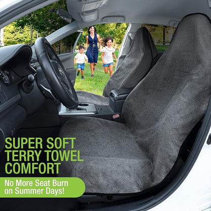 Season Guard Waterproof Towel Seat Cover, Universal Fit Non-Slip Font Cover - Image 4