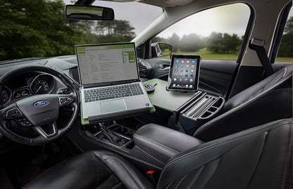 AutoExec Reach Desk Front Seat Car Desk and Portable Workstation with Tablet Mount and Phone Vent Clip, Army Green - Image 6