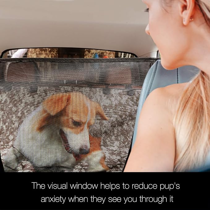 Dog Truck Seat Cover with Mesh Window 100% Waterproof Pet Seat Cover Durable Dog Truck Hammock Machine Washable X-Large Against Dirt and Dog Fur for Car and Large SUV, Trucks - Image 2