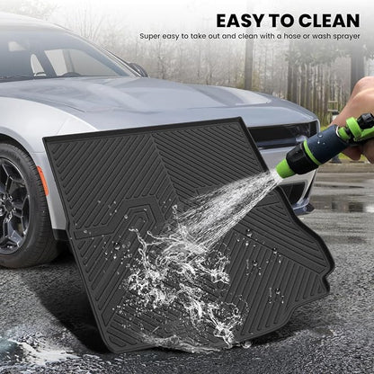 LASFIT Cargo Mat for Dodge Charger Daytona EV 2-Door 2024-2026 | Not Fit Gas or 4-Door Models, All Weather TPE Custom Fit Cargo Trunk Liner Accessories, Black - Image 4