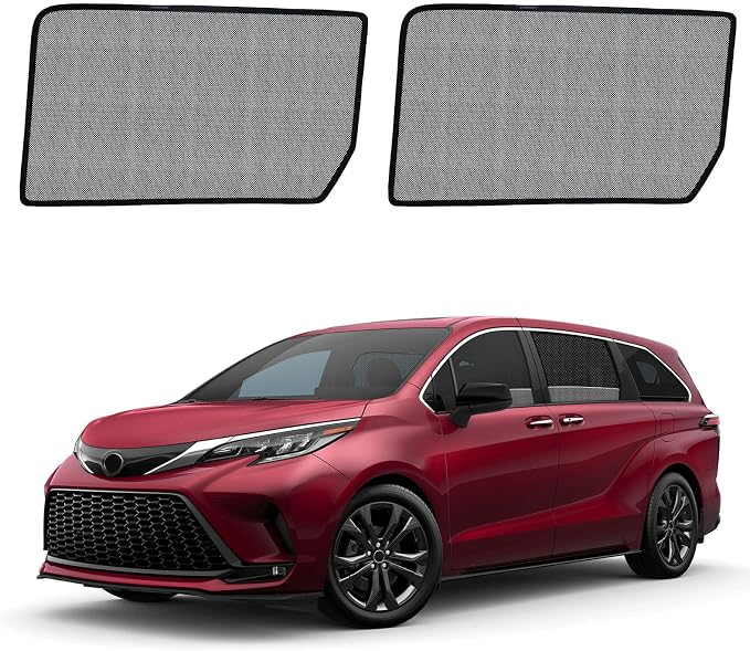 Sienna(2021-2025) Mesh Car Window Shades - Side Curtains for Baby | Breathable Mesh Car Privacy Window Covers, UV Protection and Heat Insulation for Road Trips, Napping, Camping - Image 8