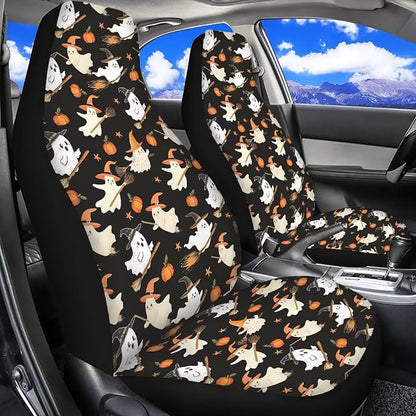 Halloween Ghost Cute Car Seat Covers Washable Seat Protector | Washable and Breathable Automotive Vehicle Seat Covers for Women Interior for Cars, Sedans, Trucks, SUVs - Image 6