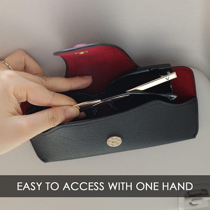 Sunglass Holder for Car Visor Glasses Case Non-Slip Clip Universal for Sunglasses Eyeglasses Car Interior Accessory - Image 2