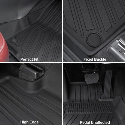 Floor Mats for 2017-2025 Mazda CX-5 Accessories | Full-Coverage Set with Cargo Liner & Backrest Protector, Odorless & Durable, All-Weather Protection, 3D Laser Fit - Image 5