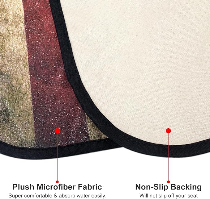 Waterproof Sweating Car Seat Cover for Post Gym Workout, Running, Swimming, Beach and Hiking, Universal Fit Non-Slip Bucket Seat Protector for Cars SUV Trucks, Machine Washable (Flag) - Image 4