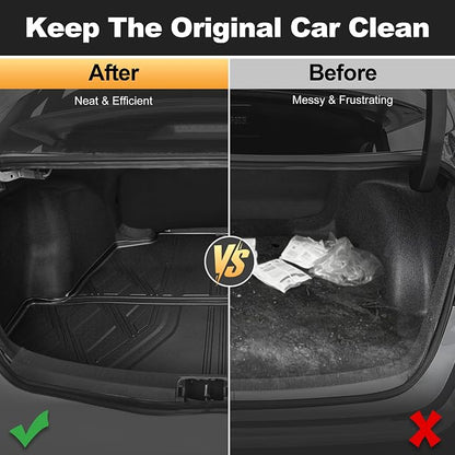 2020-2026 Corolla Cargo Liner - AOMSAZTO Custom Fit Trunk Mat Compatible with Toyota Corolla Sedan & Corolla Hybrid 2020 2021 2022 2023 2024 2025 2026 Cargo Mat (Not for Hatchback) - Image 4
