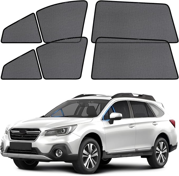 ZATOOTO Car Window Shades for Outback 2021-2024, Ventilation & Bug-Free | 99% UV Block, Heat Reduction, Camping Privacy, Strong Magnets, Baby Pet Protection, Road Trip Comfort, Easy Install - Image 8