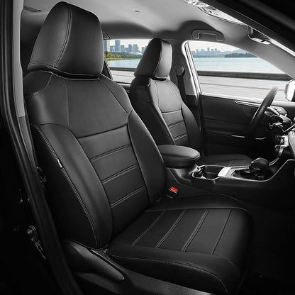 FREESOO Custom Leather Seat Covers for Toyota Corolla L LE 2020-2022 | Sedan, Full Set, Waterproof, Airbag Compatible, Scratch-resistant, Anti-slip, Protector Cushion, Durable Material, Easy-clean by FREESOO