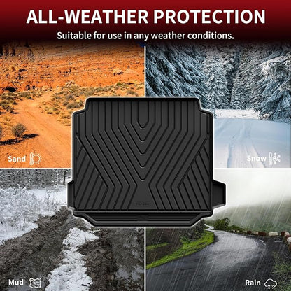 LASFIT Trunk Mat for BMW X5 2019-2026 5-Seat Models | Without Luggage Compartment Package, Not Fit 7 Seats, All Weather TPE Custom Fit Cargo Trunk Liner, Black - Image 4