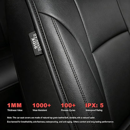 TTX LIGHTING Custom Fit Seat Covers for Buick Envision 2021-2026 | Original Seat Pattern Interior Protection Waterproof Faux Leather Full Set for 5 Seats Airbag Compatible - Image 7