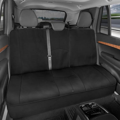 Motor Trend Neoprene Waterproof Seat Covers for Cars, Trucks, & SUV – Black Automotive Interior Protectors - Rear Split Bench Protector for Kids Dogs & Pets – Forros para Asientos de Carro - Image 3