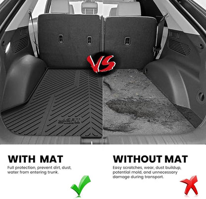 LASFIT Cargo Mat for Hyundai Ioniq 5 2024 2023 2022 / Ioniq 5 N 2025 | All Weather TPE Custom Fit Cargo Trunk Mat Accessories, Black - Image 4