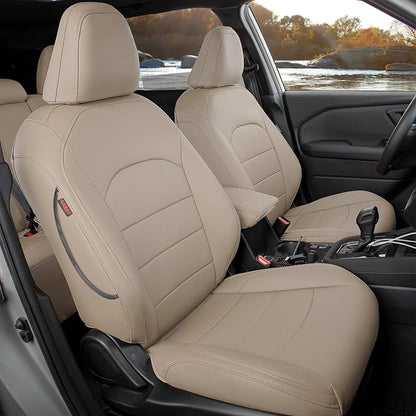 Custom Seat Covers for 2025 Subaru Forester,Rear w/No Armrest,Faux Leather | Full Set Suv Seat Cushion,Easy Installation,Factory Look,Waterproof Car Seat Protector (Beige) by Coverdream