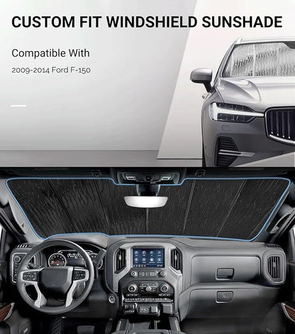 Pigenius Windshield Sunshade for Ford F-150 2009-2014 Front Window Shade - AstraGuard - Image 2