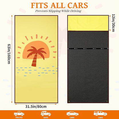 Car Seat Cover Towel for Front Seats Non-Slip with Headrest Pocket & Strap | Universal Fit for Cars Truck SUV|Car Seat Hoodie & Phocho Perfect After Gym Workout, Beach,Yoga and Running|Anti-dog Scratch - Image 4