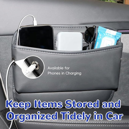 MARCHFA Car Seat Side Pocket Organizer Car Pocket Pouch for Seat, Door, Console, Car Seat Gap Filler Organizer Multifunctional Car Organizer Accessories for Phone Sunglasses Keys Cards (Large) - Image 5