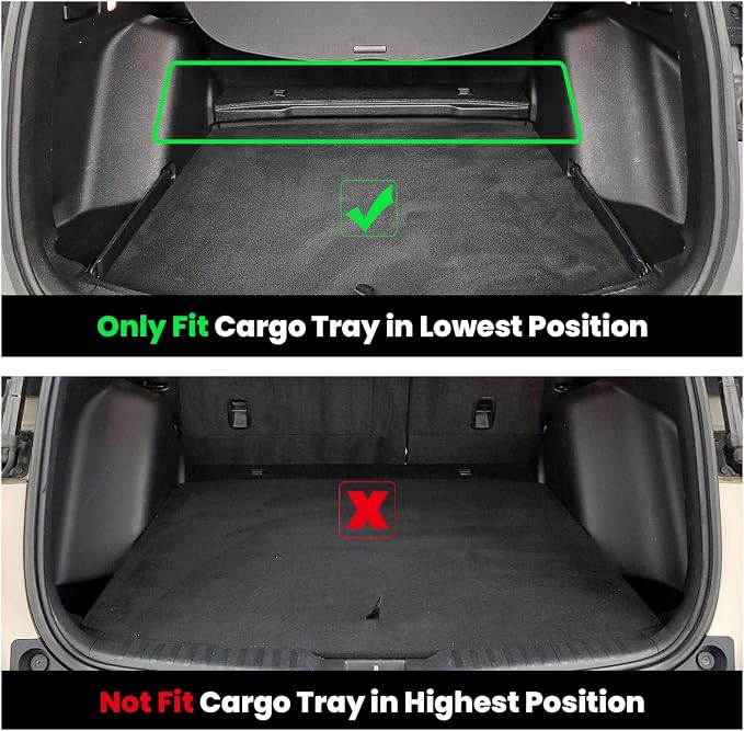 LASFIT Cargo Mat for Honda CR-V 2017-2022 (Only Gasoline) | Custom Fit Trunk Mat, All Weather TPE, Kid & Pet Friendly, Easy Clean for Family Use (Tray in Lower Position) - Image 2